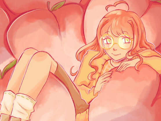 peachsova oc bday art